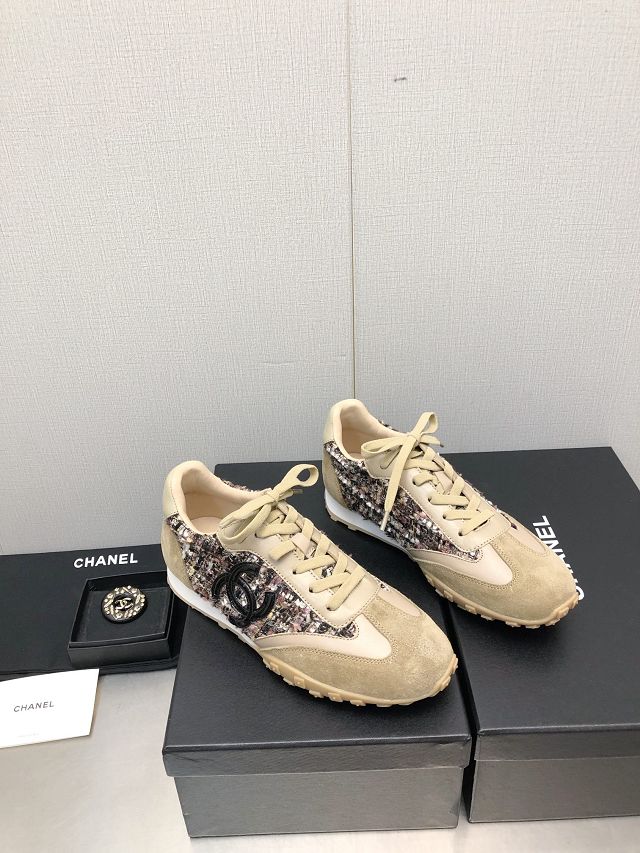 CC suede calfskin sneakers CH0125