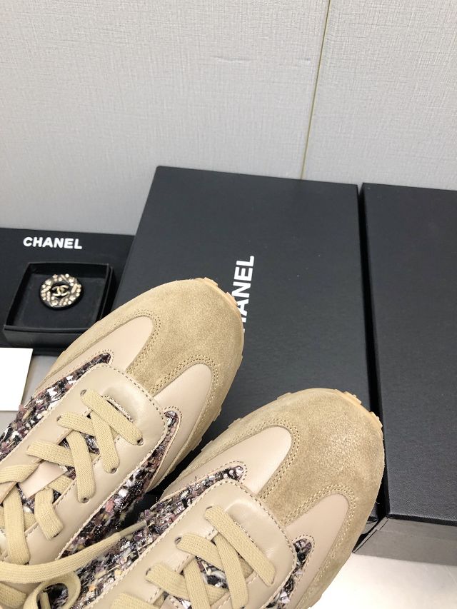 CC suede calfskin sneakers CH0125