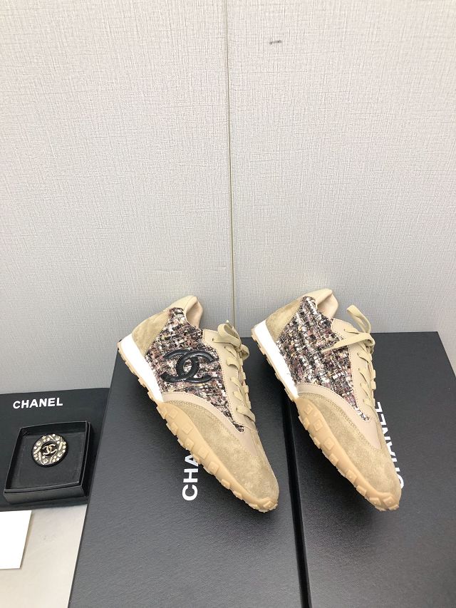 CC suede calfskin sneakers CH0125