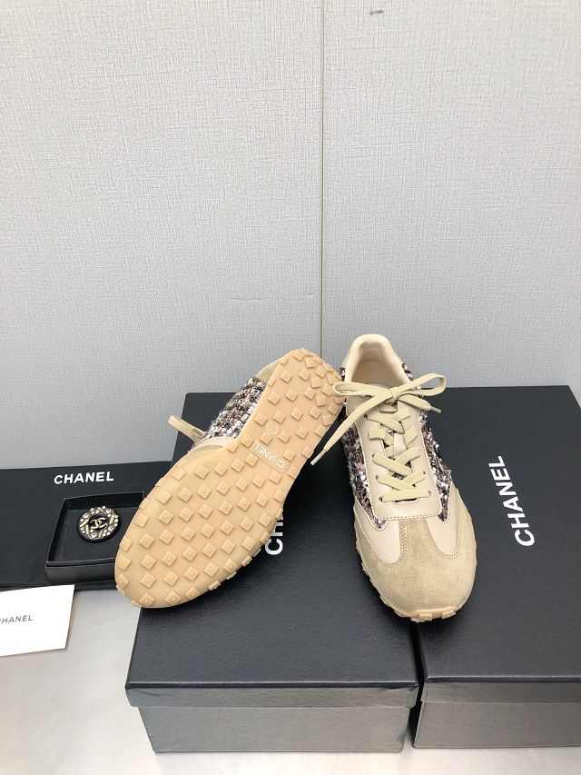 CC suede calfskin sneakers CH0125
