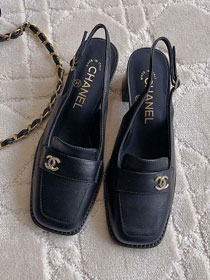 CC lambskin 45mm slingbacks CH0159