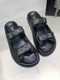 CC lambskin mules CH0180