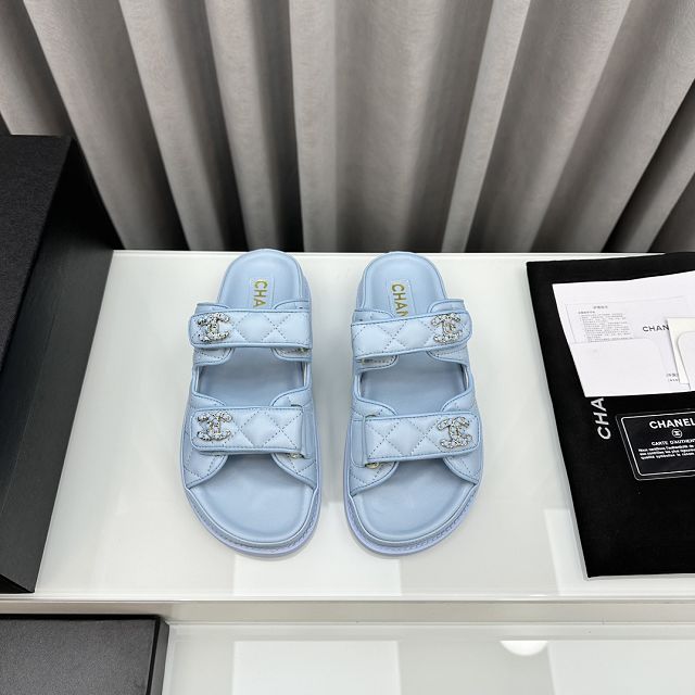 CC lambskin mules CH0185