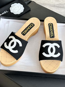 CC fabric 65mm mules CH0197