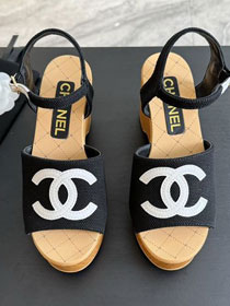 CC fabric 85mm sandals CH0195