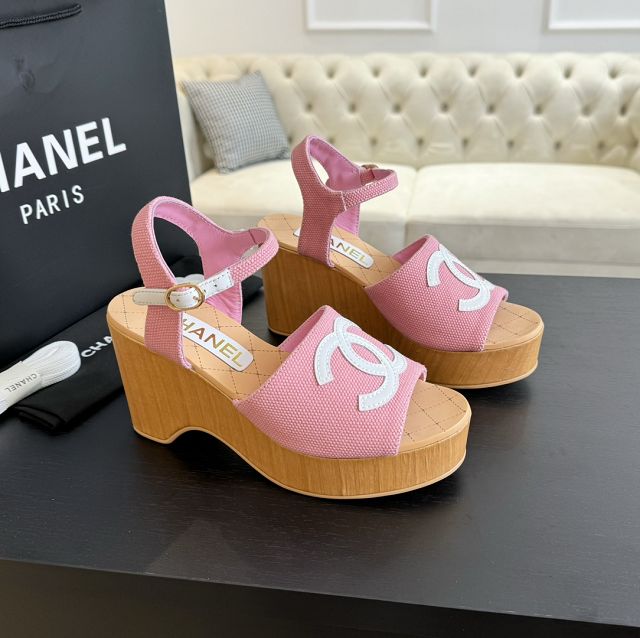 CC fabric 85mm sandals CH0195