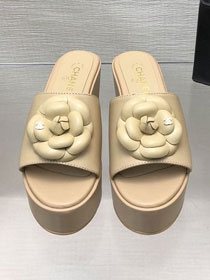 CC lambskin 85mm mules CH0201