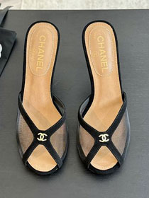 CC mesh 70mm mules CH0227