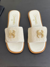 CC raffia mules CH0231