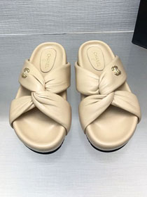 CC lambskin mules CH0248