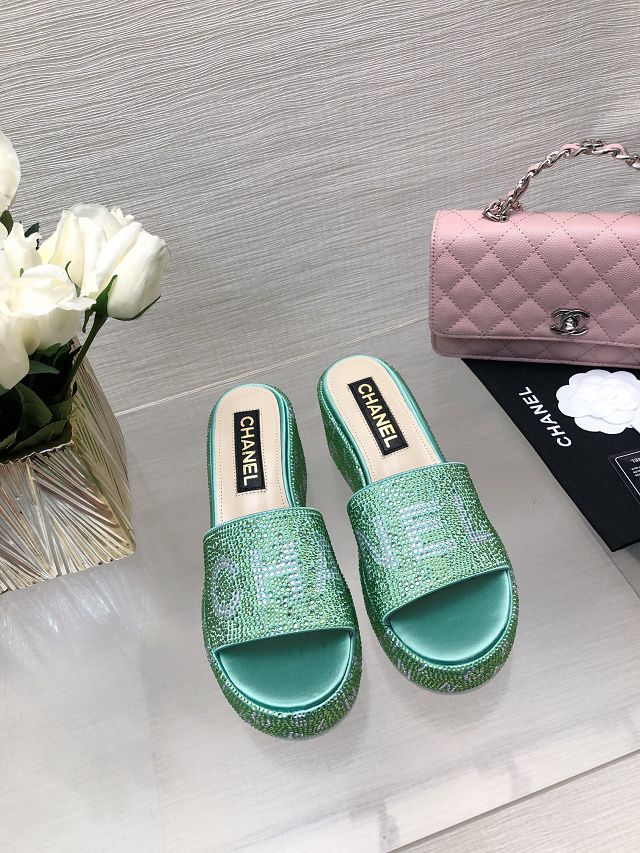 CC crystal 65mm mules CH0261