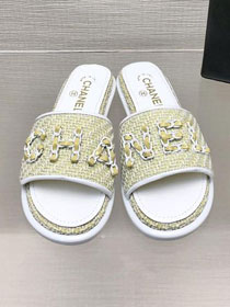 CC fabric mules CH0252