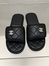 CC lambskin mules CH0253