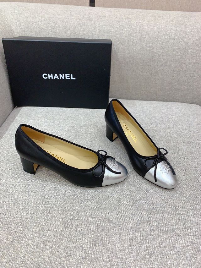 CC calfskin 60mm ballerinas CH0284