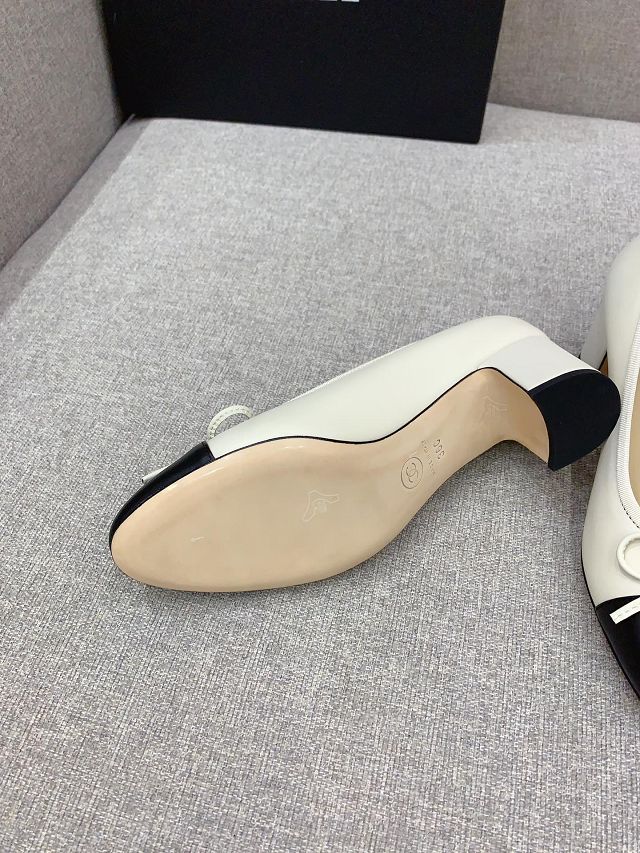 CC calfskin 60mm ballerinas CH0284