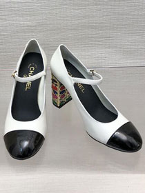 CC calfskin 60mm pumps CH0285