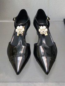 CC calfskin 40mm slingbacks CH0274