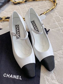 CC lambskin 65mm mary janes CH0271