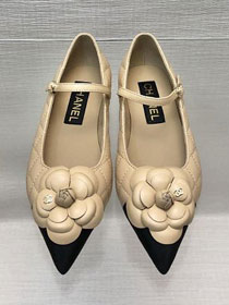 CC lambskin flats CH0273