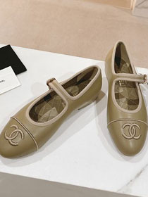 CC lambskin mary janes CH0277
