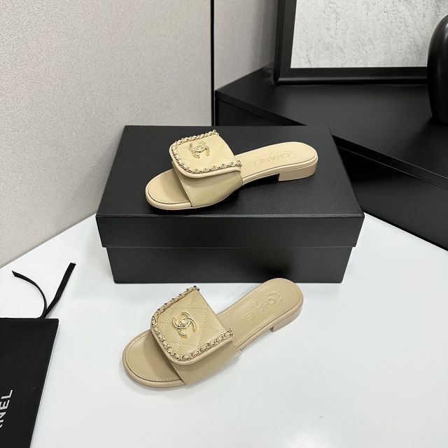 CC original lambskin mules CH00197