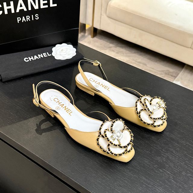 CC original lambskin slingbacks CH00187