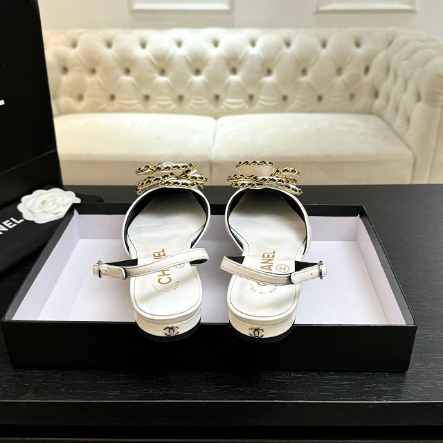 CC original lambskin slingbacks CH00187