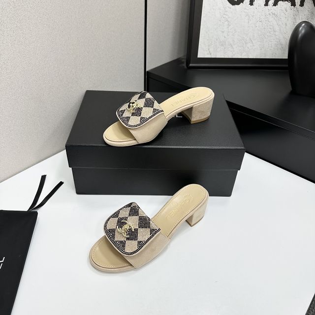 CC original suede calfskin 55mm sandals CH00199
