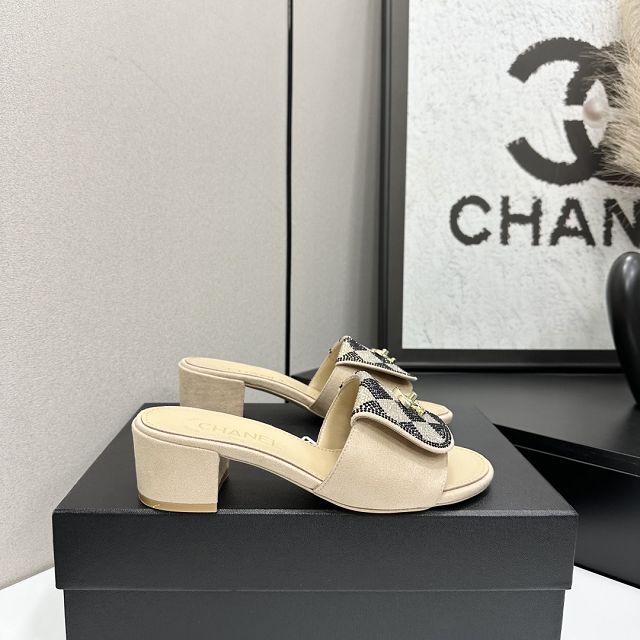 CC original suede calfskin 55mm sandals CH00199