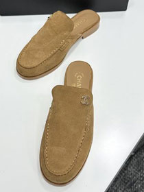 CC original suede calfskin mules CH00196