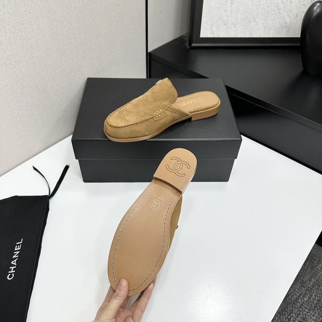 CC original suede calfskin mules CH00196