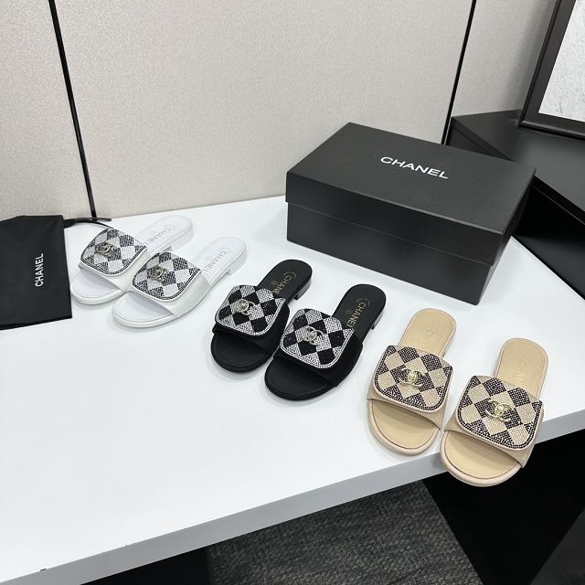 CC original suede calfskin mules CH00200