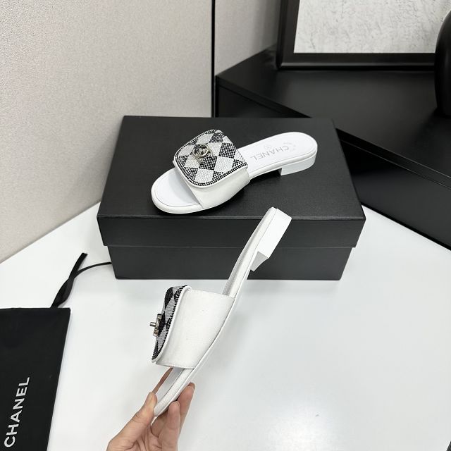 CC original suede calfskin mules CH00200