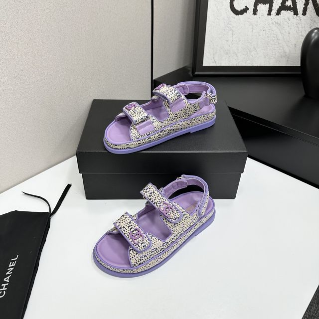 CC original tweed sandals CH00192