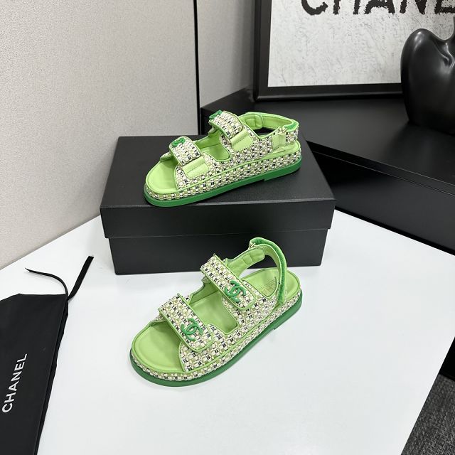 CC original tweed sandals CH00192