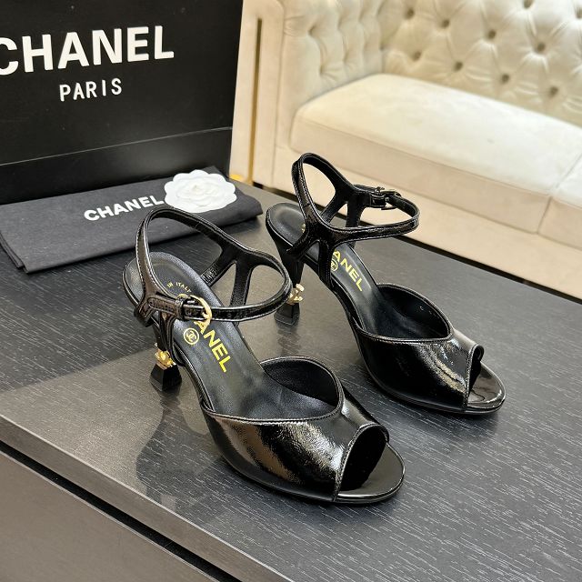CC original calfskin 95mm heels sandals CH00220