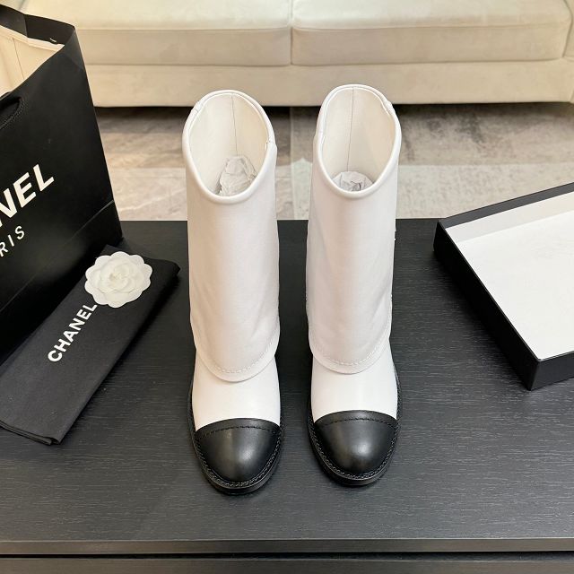 CC original lambskin 50mm heels short boots CH00217