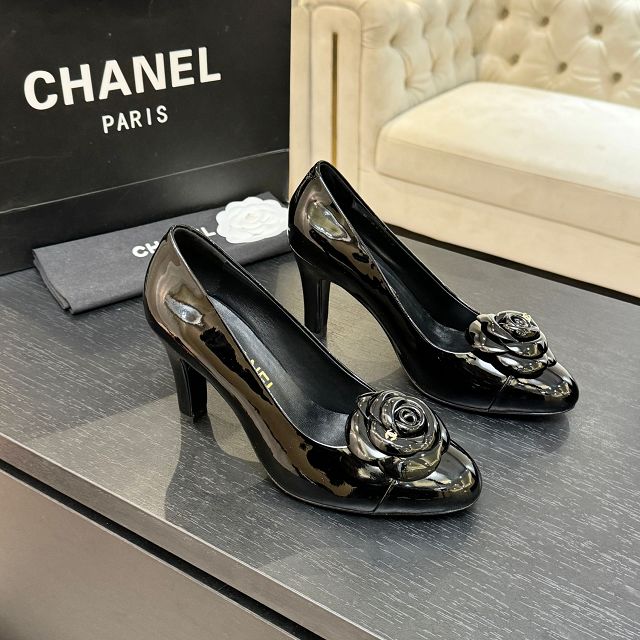CC original lambskin 90mm pumps CH00211