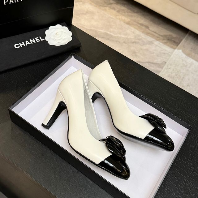 CC original lambskin 90mm pumps CH00211