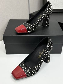 CC original lambskin 95mm heels pumps CH00222