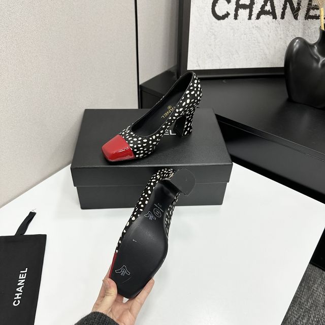 CC original lambskin 95mm heels pumps CH00222