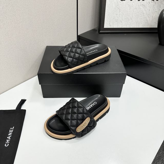 CC original lambskin mules CH00209