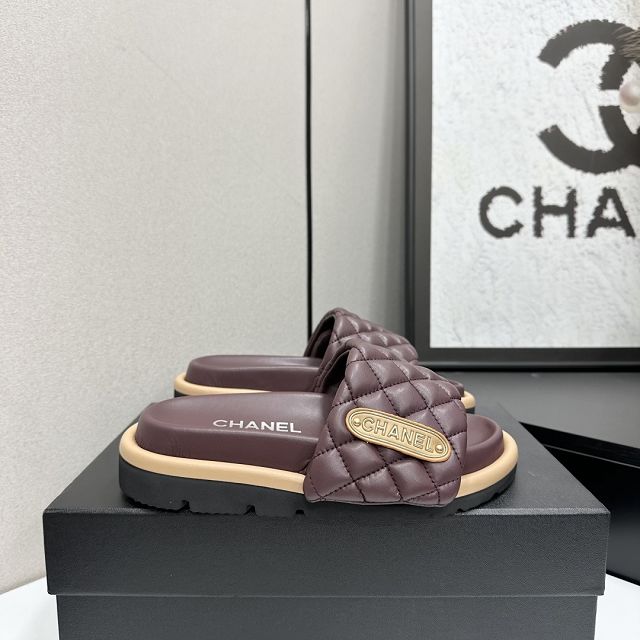 CC original lambskin mules CH00209