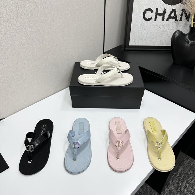 CC original lambskin thongs CH00201