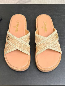 CC original raffia mules CH00219