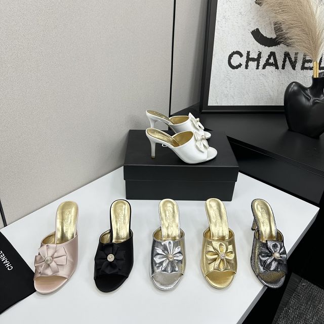 CC original calfskin 80mm heels sandals CH00225