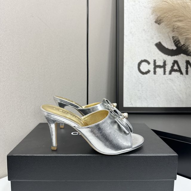 CC original calfskin 80mm heels sandals CH00225