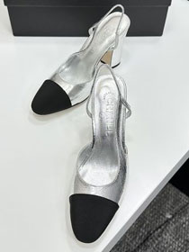 CC original calfskin 90mm heels slingbacks CH00233