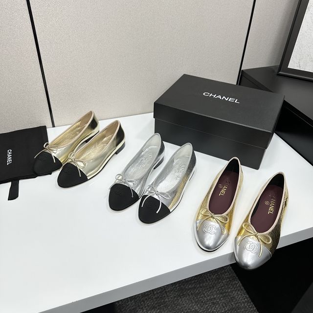 CC original calfskin ballet flats CH00234