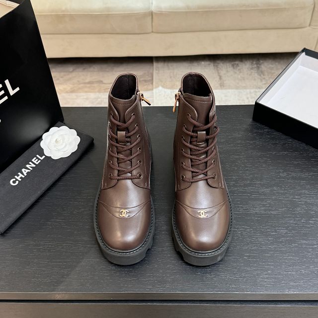 CC original calfskin short boots CH00236